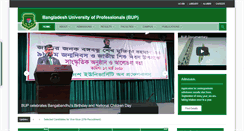 Desktop Screenshot of bup.edu.bd